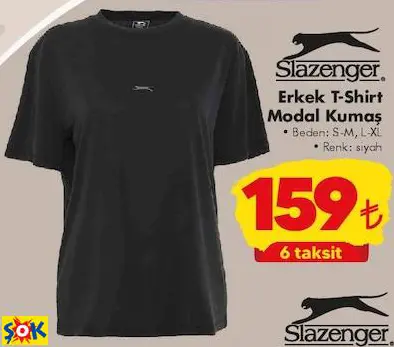SLAZENGER ERKEK T-SHİRT MODAL KUMAŞ